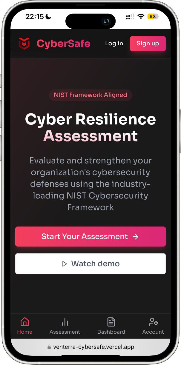 Cyber resillience assessment tool aligned with NIST Framework to evaluate and strengthen organizational cybersecurity defenses.