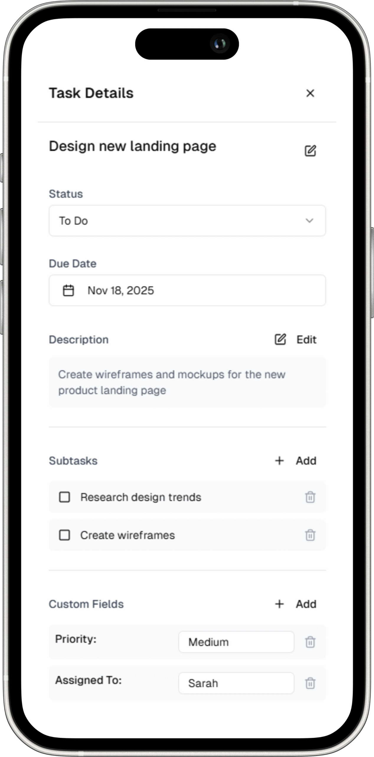 Project management with automation. Track tasks across To Do, In Progress, Blocked, and Completed with smart workflows.